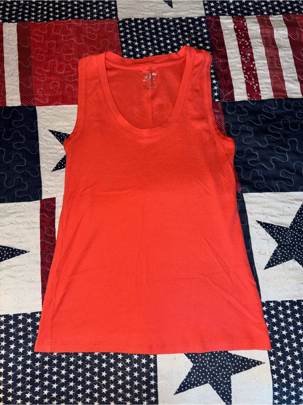 Maurices Bright Coral Scoop Neck Tank